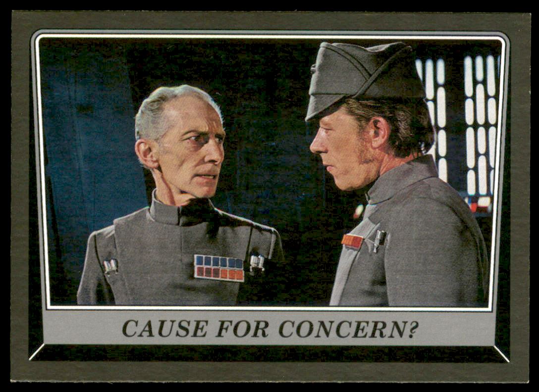 2016 Topps Star Wars Rogue One Mission Briefing Black #61 Cause for Concern?