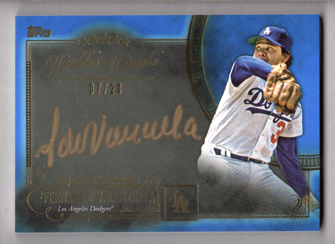 Fernando Valenzuela #34 Los Angeles Dodgers Rainbow Blue White