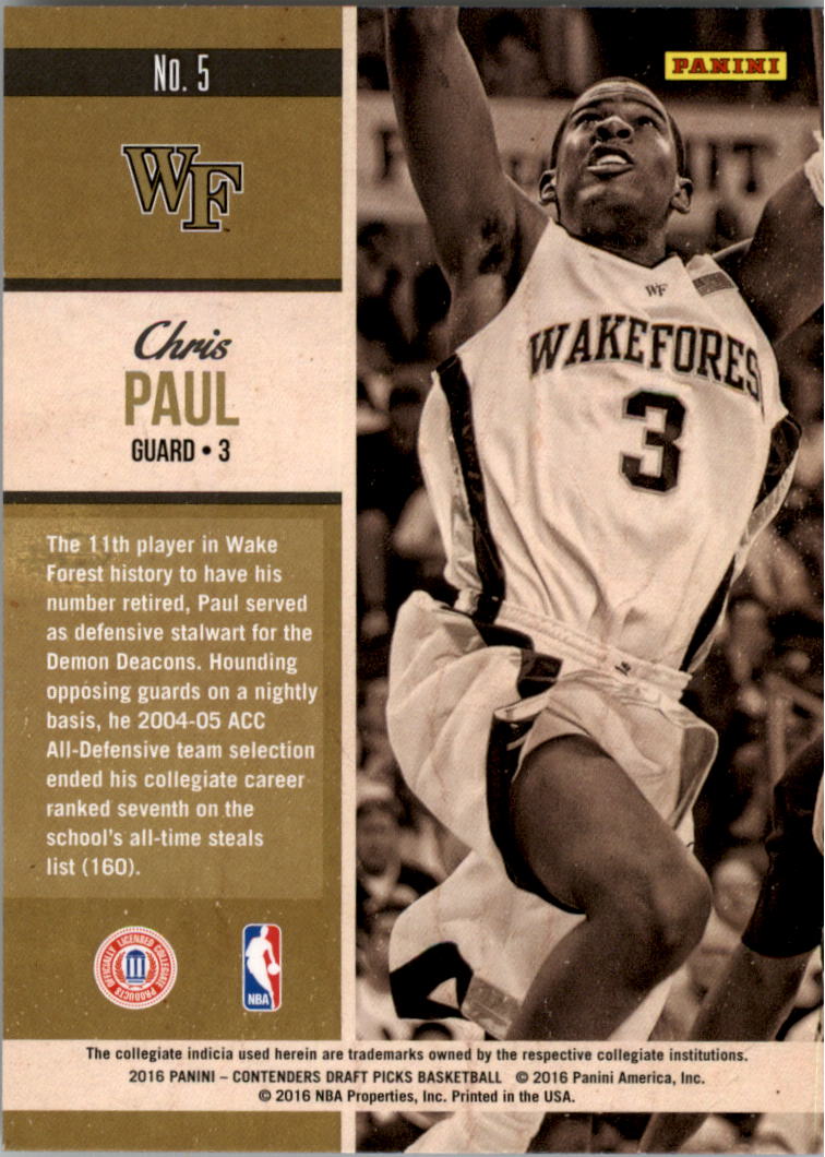 2016-17 Panini Contenders Draft Picks Basketball Old School Colors YOU PICK - Picture 11 of 39
