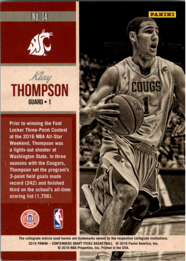 2016-17 Panini Contenders Draft Picks Basketball Old School Colors YOU PICK - Picture 29 of 39