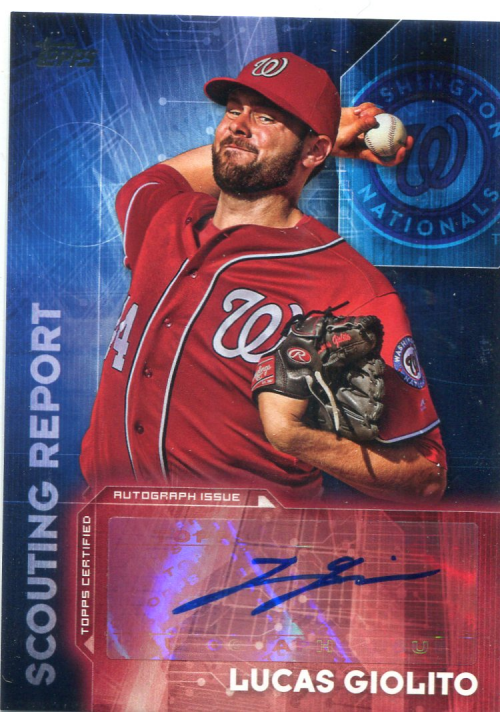 2016 Topps Scouting Report Autographs #SRALG Lucas Giolito UPD