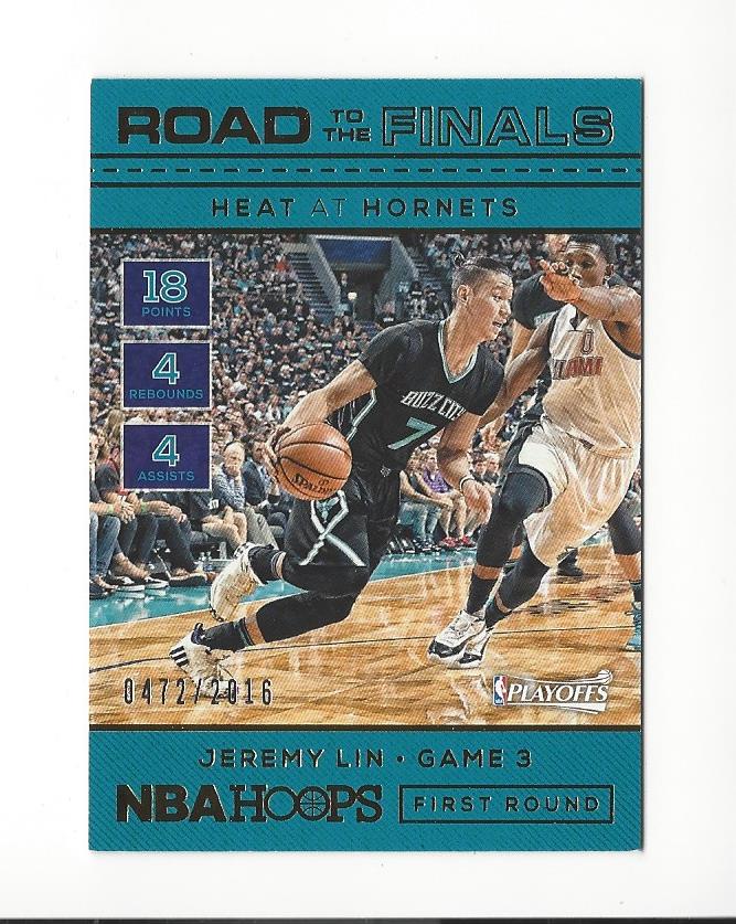 2016-17 Hoops Road to the Finals #13 Jeremy Lin R1