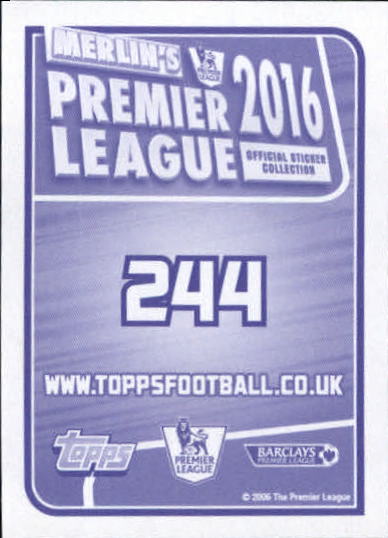 2015-16 Merlin's English Premier League Stickers #244 Everton/Home Kit
