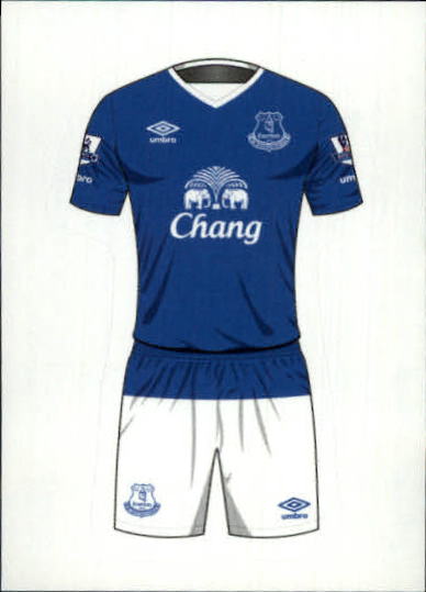 2015-16 Merlin's English Premier League Stickers #244 Everton/Home Kit