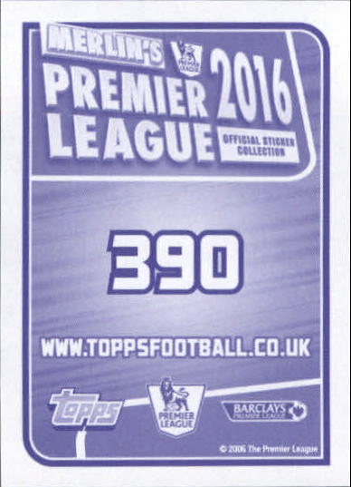 2015-16 Merlin's English Premier League Stickers #390 Swansea City Team Photo back image