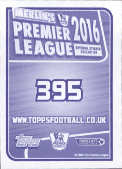 2015-16 Merlin's English Premier League Stickers #395 Angel Rangel back image