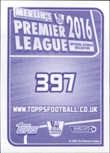 2015-16 Merlin's English Premier League Stickers #397 Ashley Williams back image