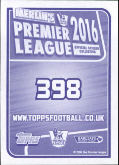 2015-16 Merlin's English Premier League Stickers #398 Neil Taylor back image