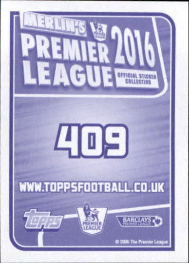 2015-16 Merlin's English Premier League Stickers #409 Eder back image