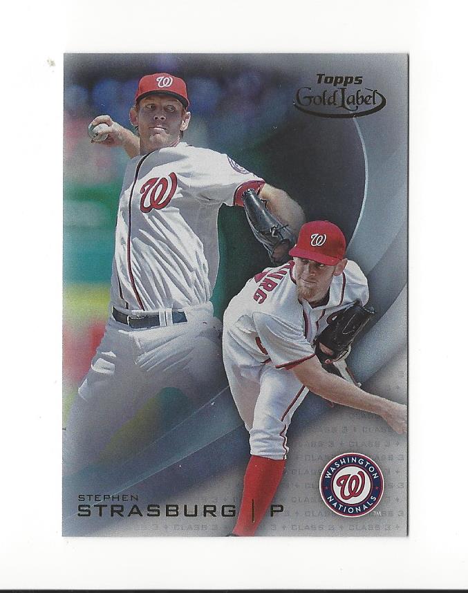 2016 Topps Gold Label Class 3 #37 Stephen Strasburg