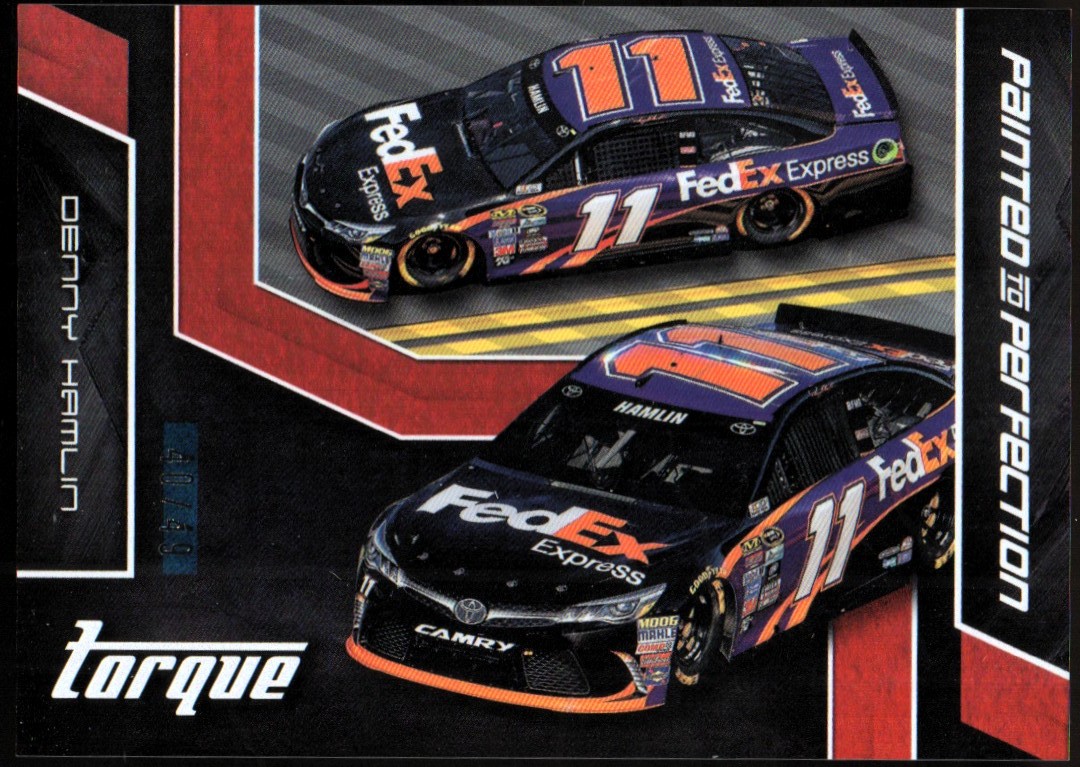 2016 Panini Torque Painted to Perfection Red #9 Denny Hamlin
