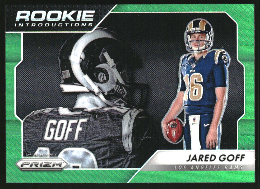 2016 Panini Prizm Rookie Introductions Prizms Green #1 Jared Goff   