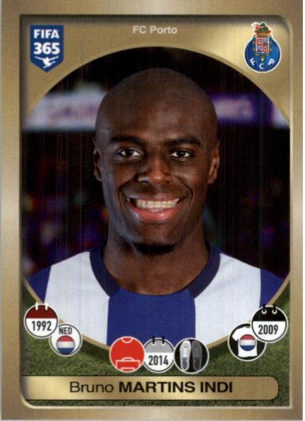 2016-17 Panini FIFA 365 Stickers #19 Bruno Martins Indi