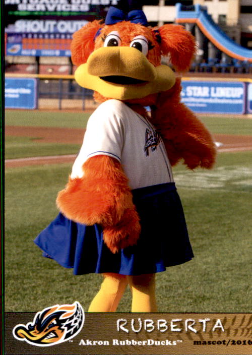 2016 Akron RubberDucks Grandstand 35 Rubberta MASCOT NM