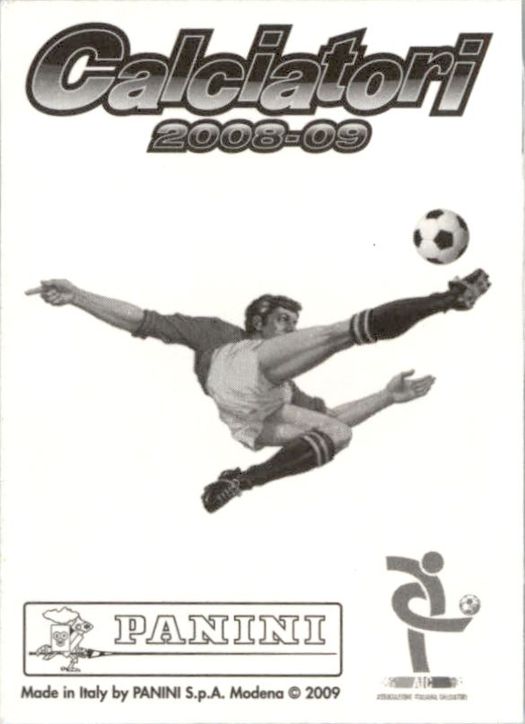 2008-09 Panini Calciatori Stickers Aggiornamento #A10 Dyego Coelho back image