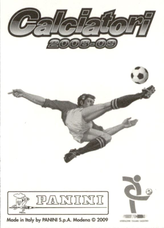 2008-09 Panini Calciatori Stickers Aggiornamento #A113 Andrea Gasbarroni