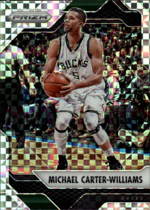 2016-17 Panini Prizm Prizms Starburst Bucks Card #19 Michael Carter-Williams 