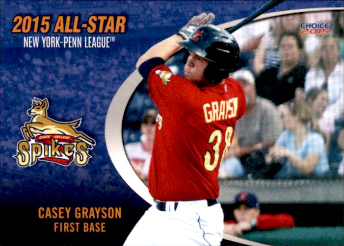 2015 New York-Penn League All-Stars Choice #14 Casey Grayson