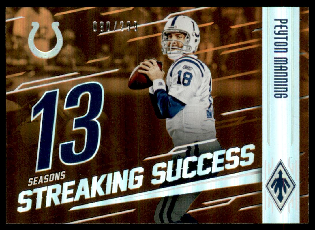2016 Panini Phoenix Streaking Success Orange #SSPM Peyton Manning