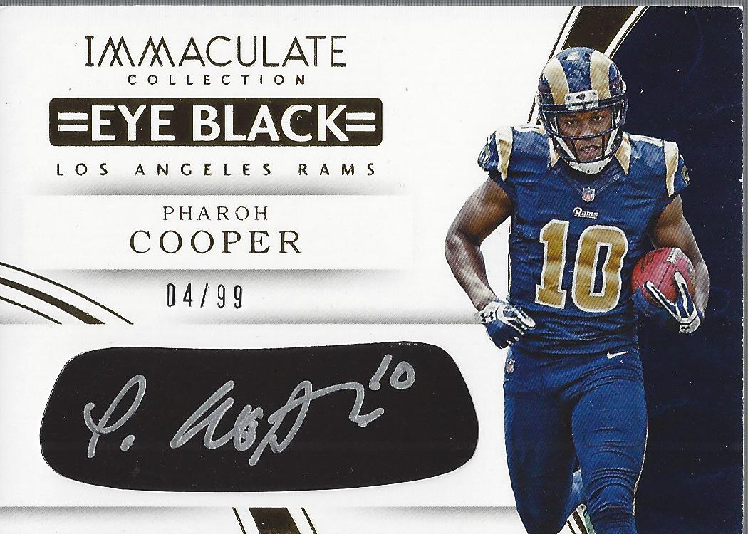 2016 Immaculate Collection Rookie Eye Black Autographs #30 Pharoh Cooper/99