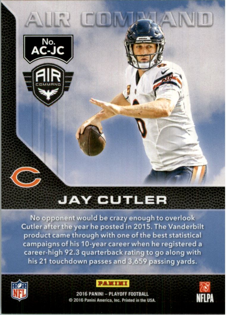 2016 Playoff Air Command #ACJC Jay Cutler back image
