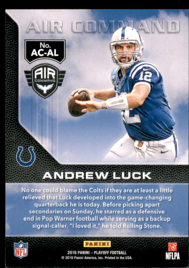 2016 Playoff Air Command Kickoff #ACAL Andrew Luck back image