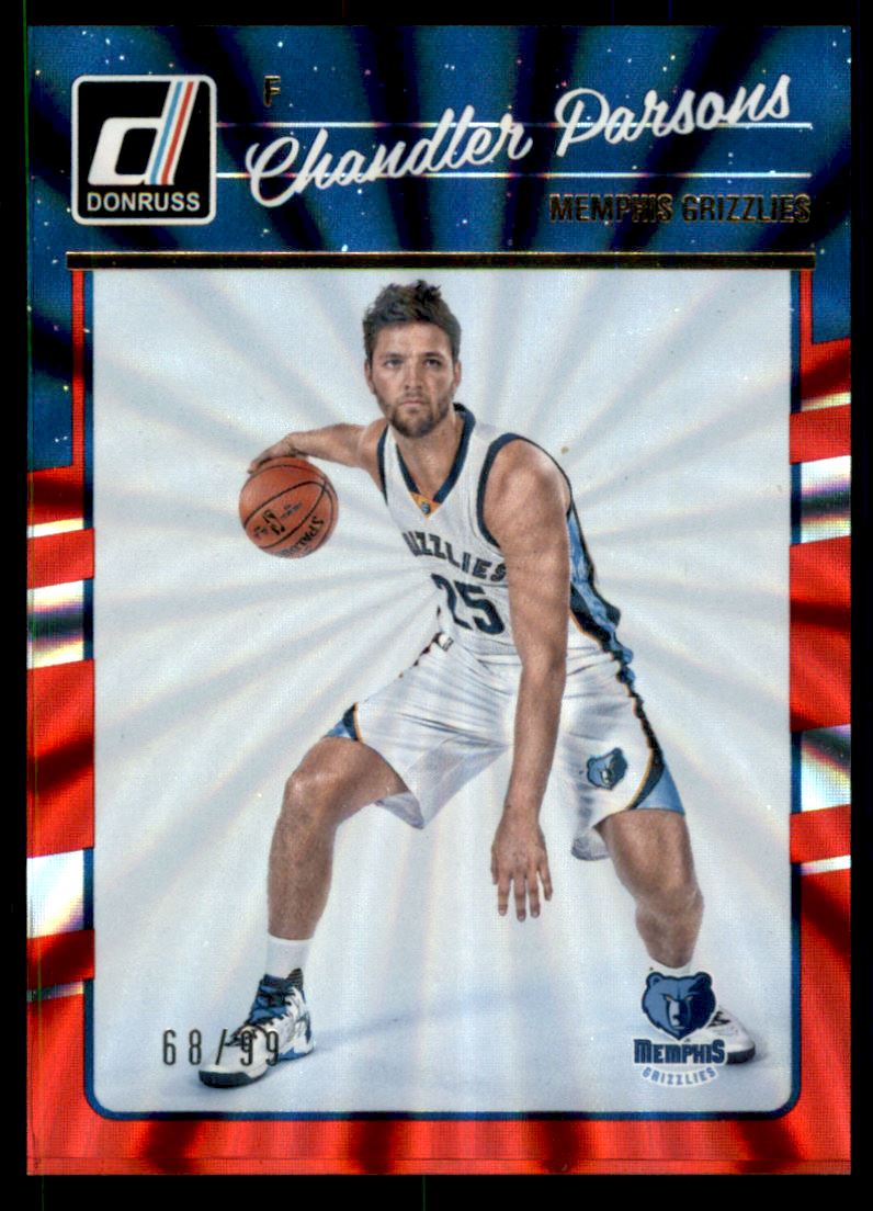 2016-17 Donruss Holo Red Laser #31 Chandler Parsons