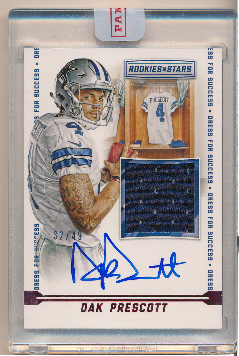 2016 Rookies and Stars Dress for Success Jersey Autographs #17 Dak