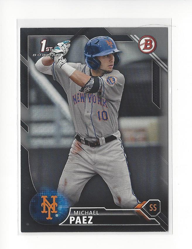 2016 Bowman Draft Silver #BD115 Michael Paez