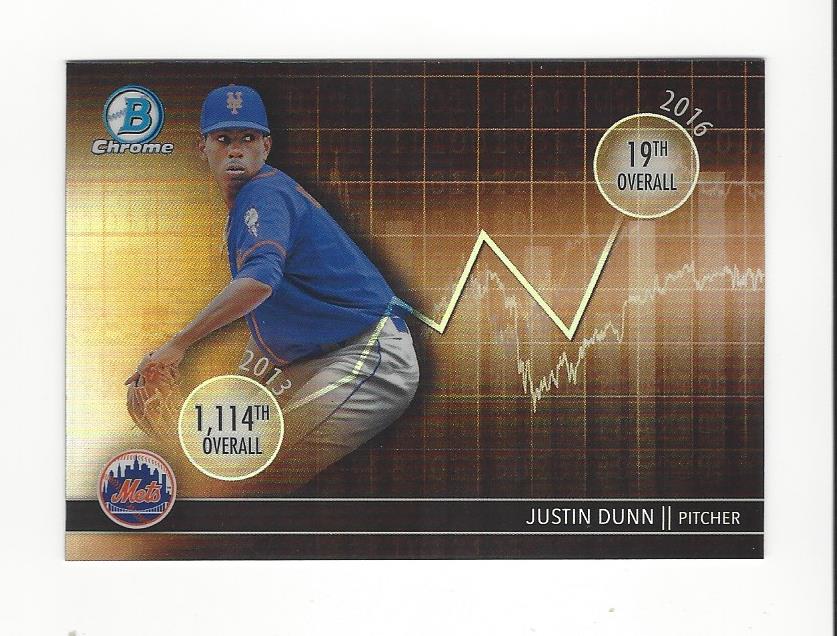 2016 Bowman Chrome Draft Draft Dividends #DDJD Justin Dunn