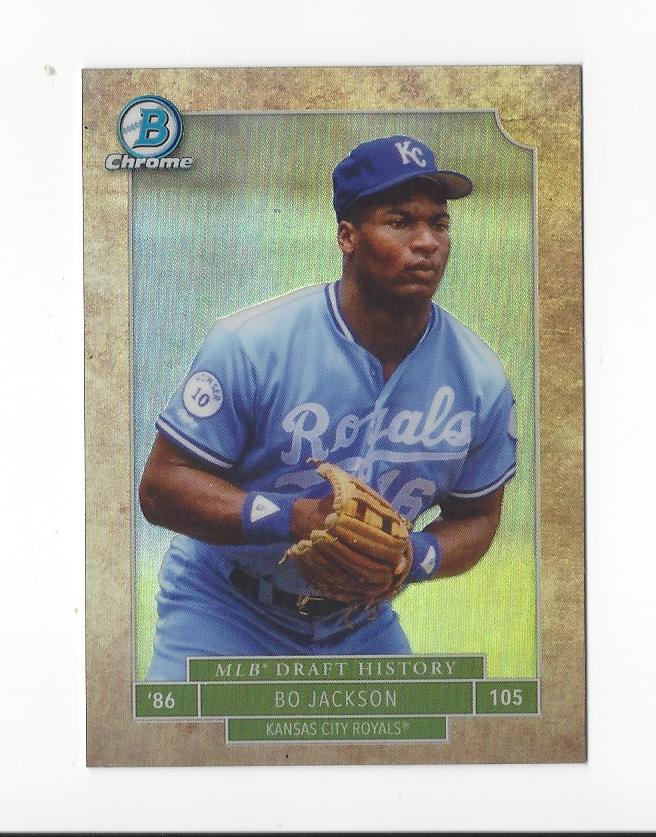 2016 Bowman Chrome Draft MLB Draft History #MLBDBJ Bo Jackson