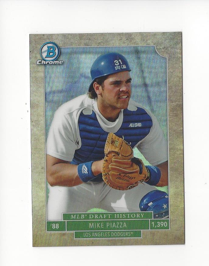 2016 Bowman Chrome Draft MLB Draft History #MLBDMP Mike Piazza