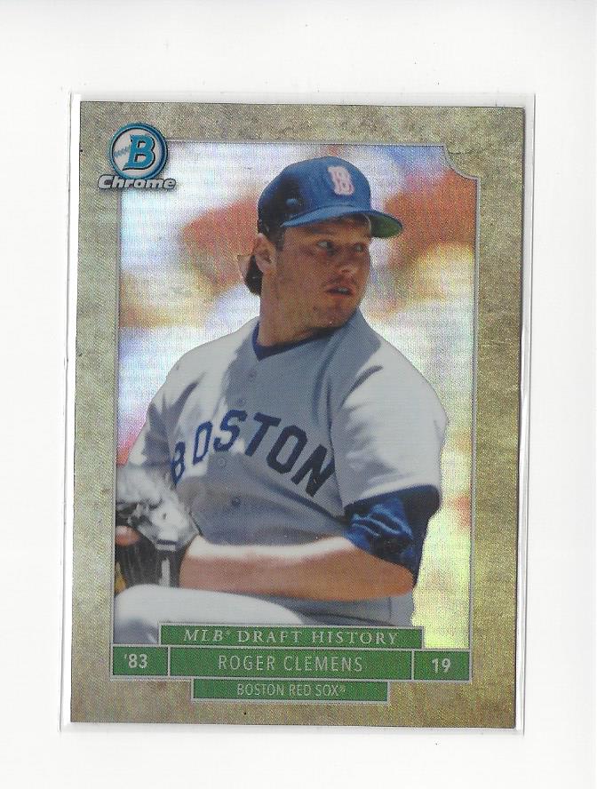 2016 Bowman Chrome Draft MLB Draft History #MLBDRC Roger Clemens