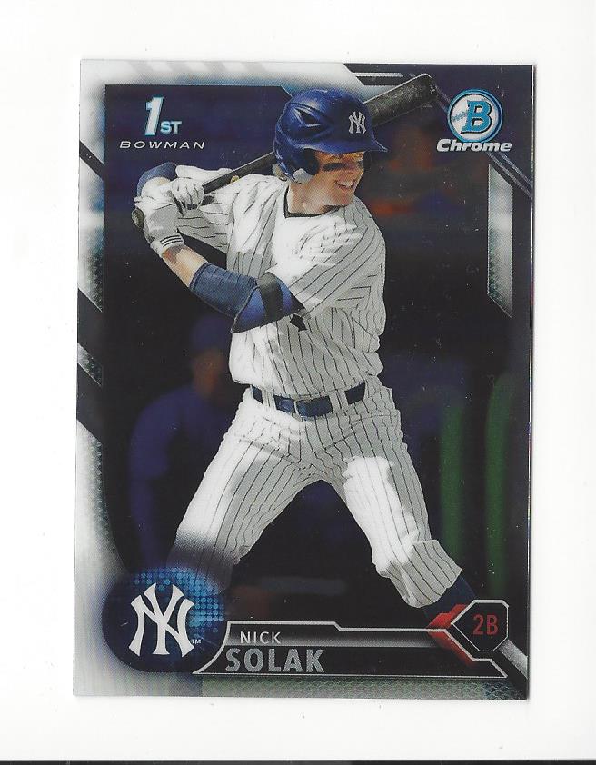 2016 Bowman Chrome Draft #BDC18 Nick Solak
