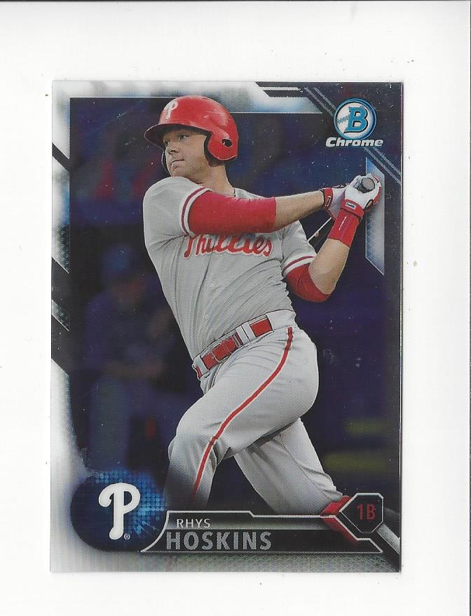 2016 Bowman Chrome Draft #BDC186 Rhys Hoskins
