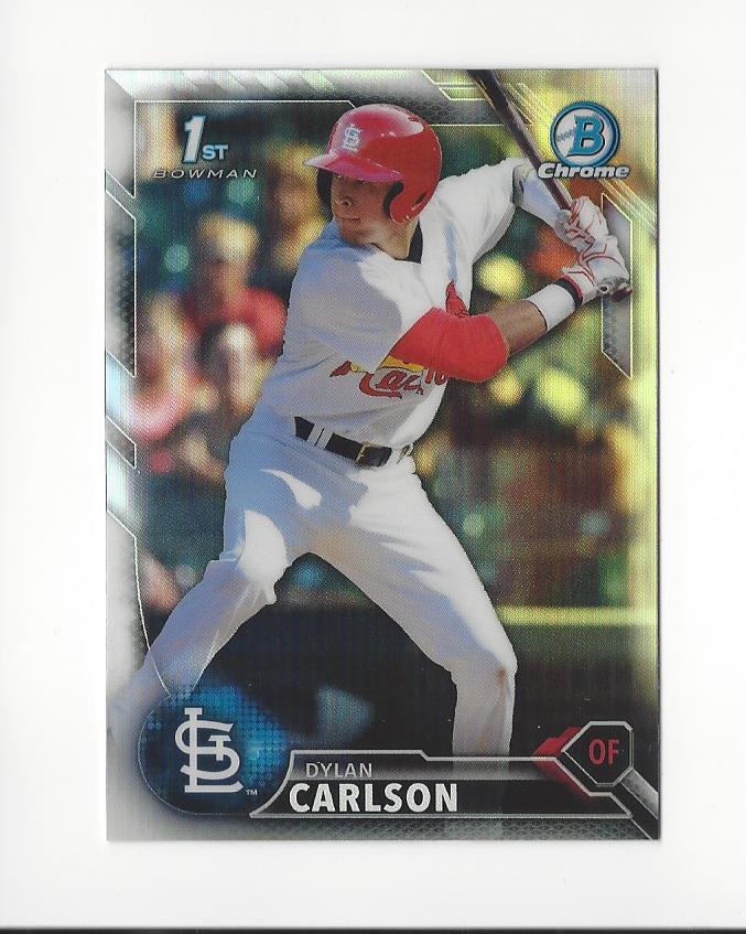 2016 Bowman Chrome Draft Refractors #BDC3 Dylan Carlson