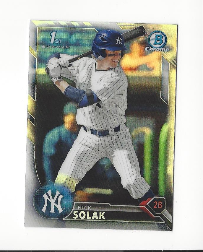2016 Bowman Chrome Draft Refractors #BDC18 Nick Solak
