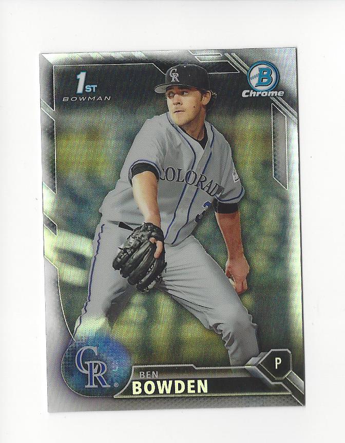 2016 Bowman Chrome Draft Refractors #BDC36 Ben Bowden