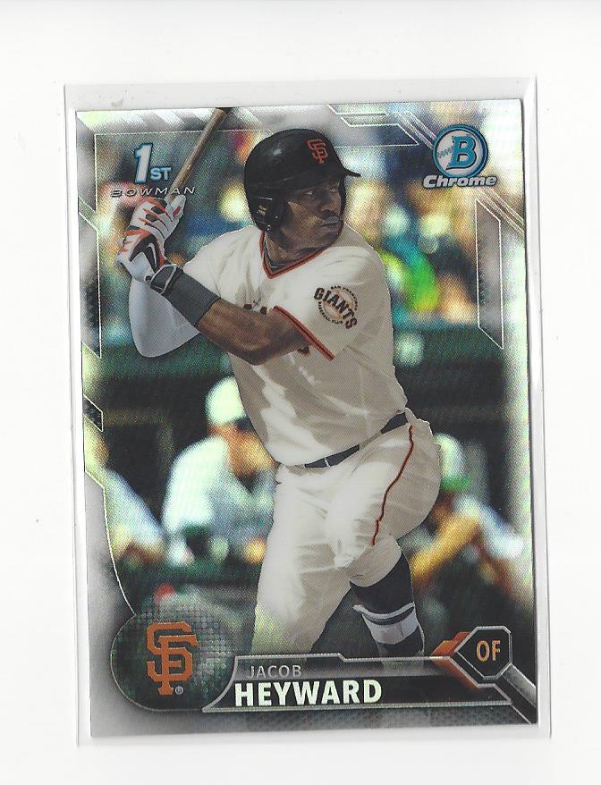 2016 Bowman Chrome Draft Refractors #BDC51 Jacob Heyward