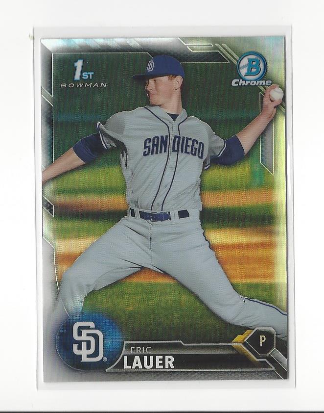 2016 Bowman Chrome Draft Refractors #BDC57 Eric Lauer