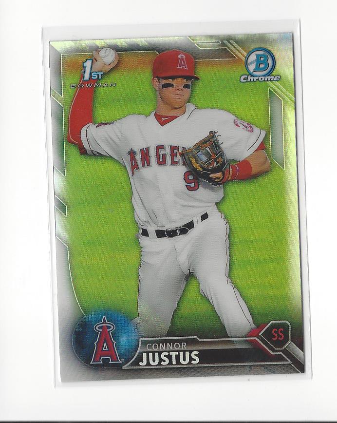 2016 Bowman Chrome Draft Refractors #BDC61 Connor Justus
