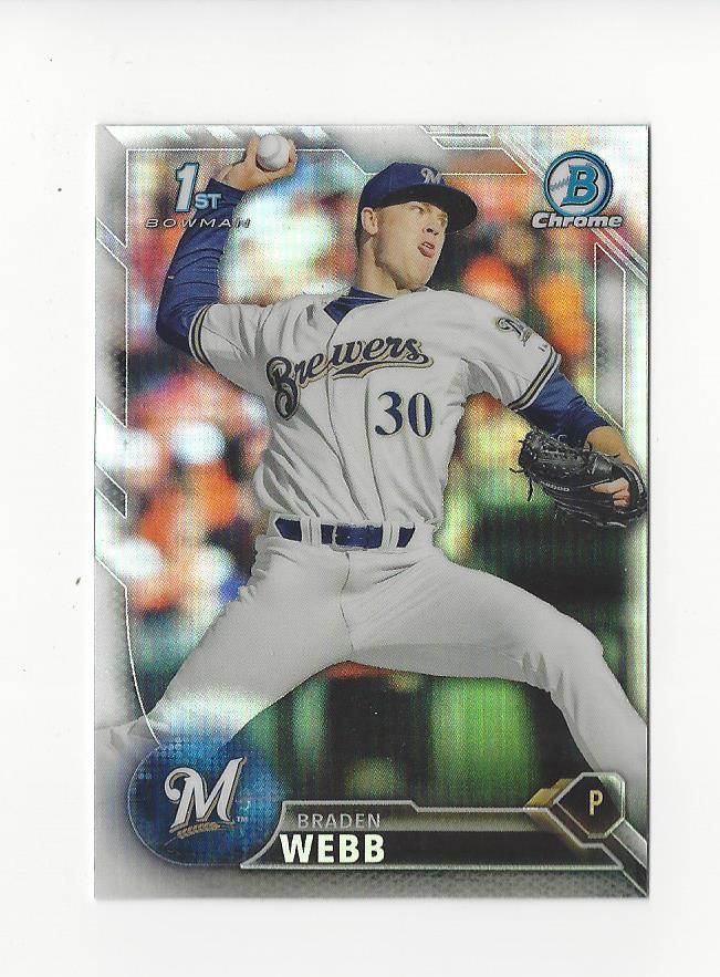 2016 Bowman Chrome Draft Refractors #BDC82 Braden Webb