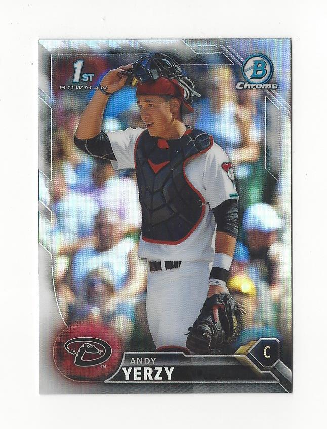 2016 Bowman Chrome Draft Refractors #BDC87 Andy Yerzy