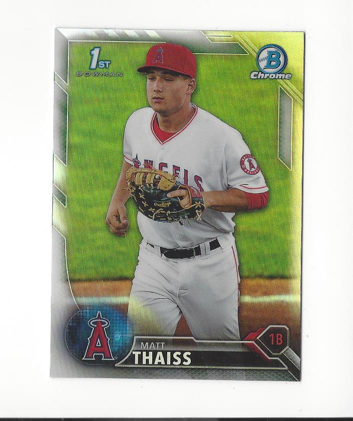 2016 Bowman Chrome Draft Refractors #BDC110 Matt Thaiss