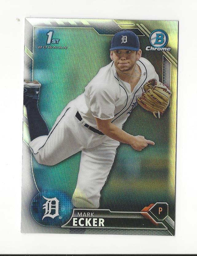 2016 Bowman Chrome Draft Refractors #BDC114 Mark Ecker