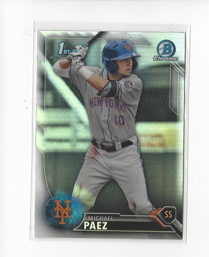 2016 Bowman Chrome Draft Refractors #BDC115 Michael Paez