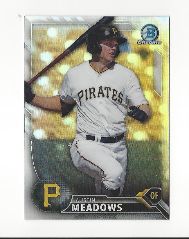 2016 Bowman Chrome Draft Refractors #BDC121 Austin Meadows