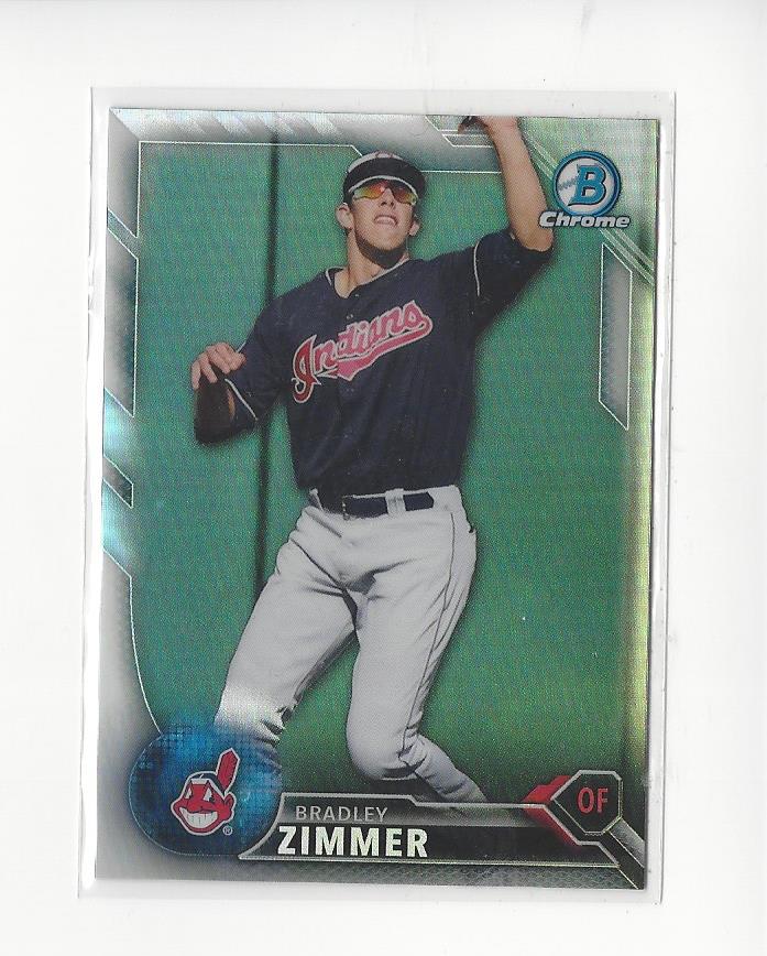 2016 Bowman Chrome Draft Refractors #BDC130 Bradley Zimmer