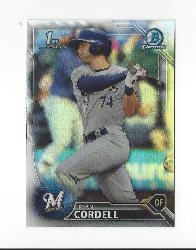 2016 Bowman Chrome Draft Refractors #BDC151 Ryan Cordell