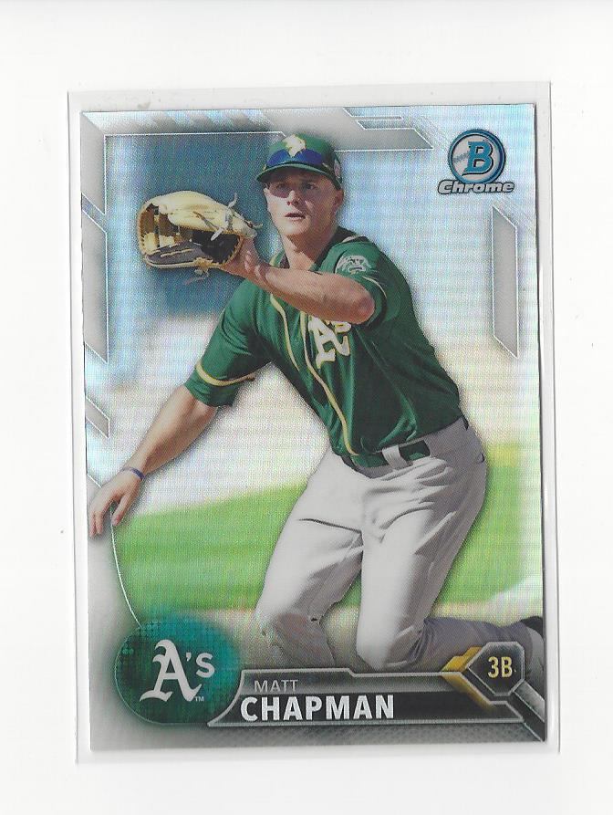 2016 Bowman Chrome Draft Refractors #BDC164 Matt Chapman